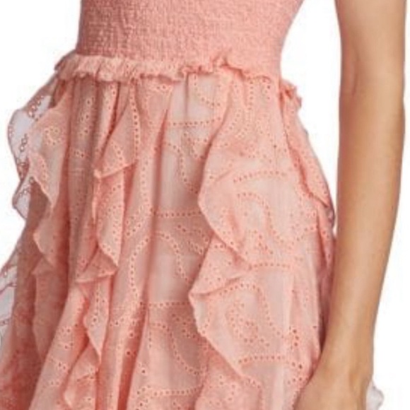 Alice + Olivia Jocelyn Smocked Mini Dress NWT - Picture 7 of 12